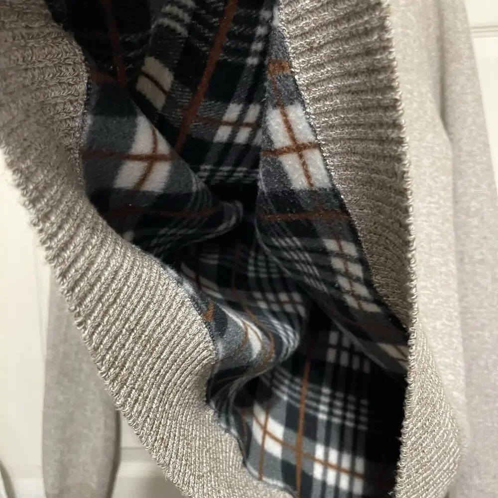 Buffalo‎ David Bitton Fleece Plaid Lined Pullover Jumper Sweater Size XL